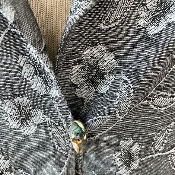 David Dart Linen Blend Button Up Shirt Size L EUC - Picture 3 of 8